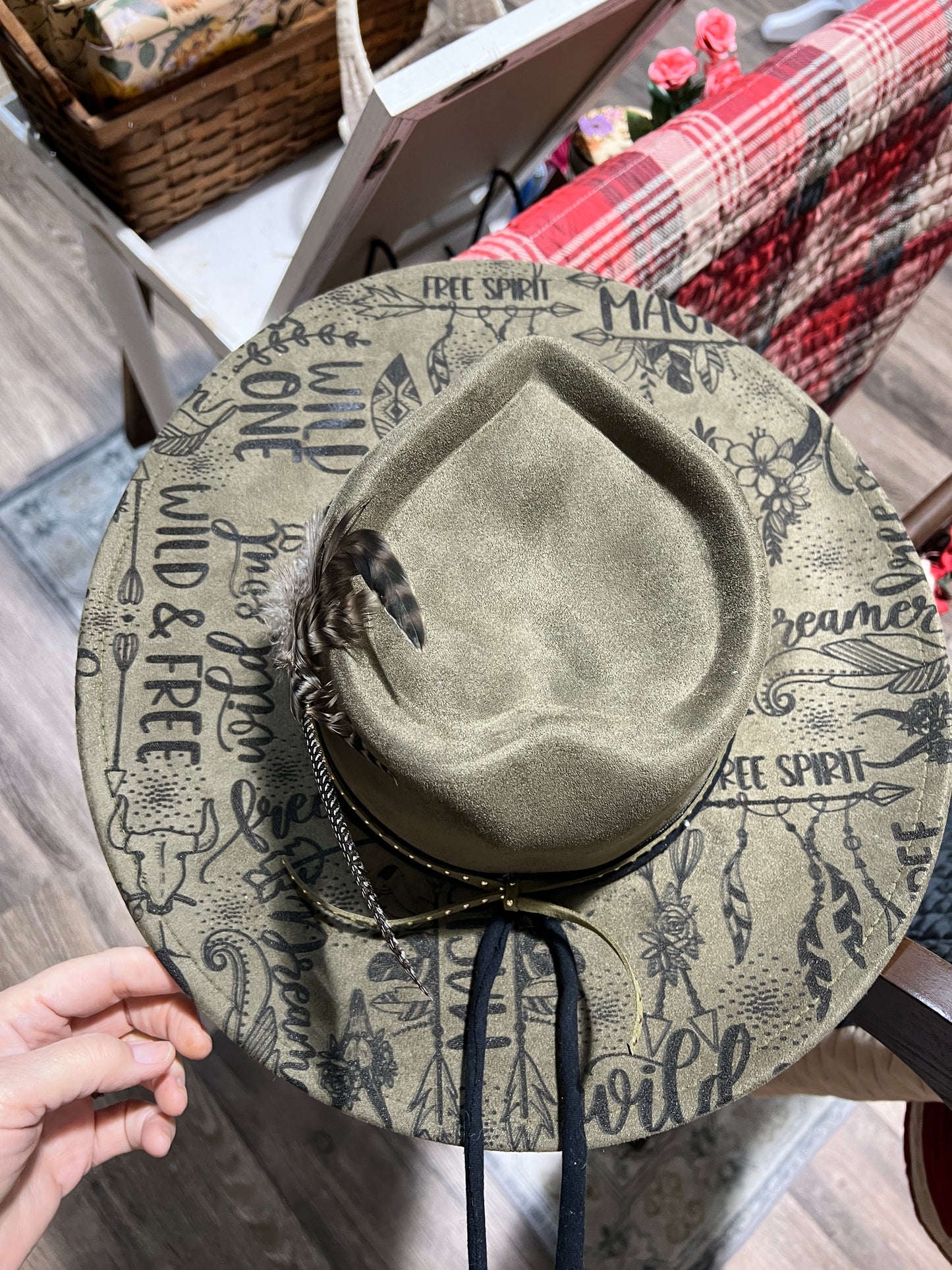 Adjustable Wide Brim Hat - Wild and Free