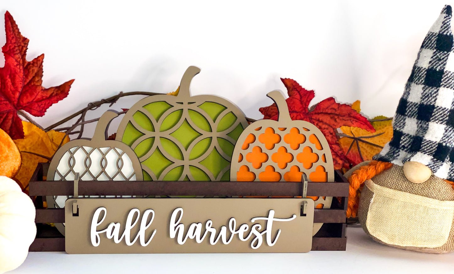 Interchangeable Shelf Sitter Wagon/Crate - Farm Decor - Fall Harvest