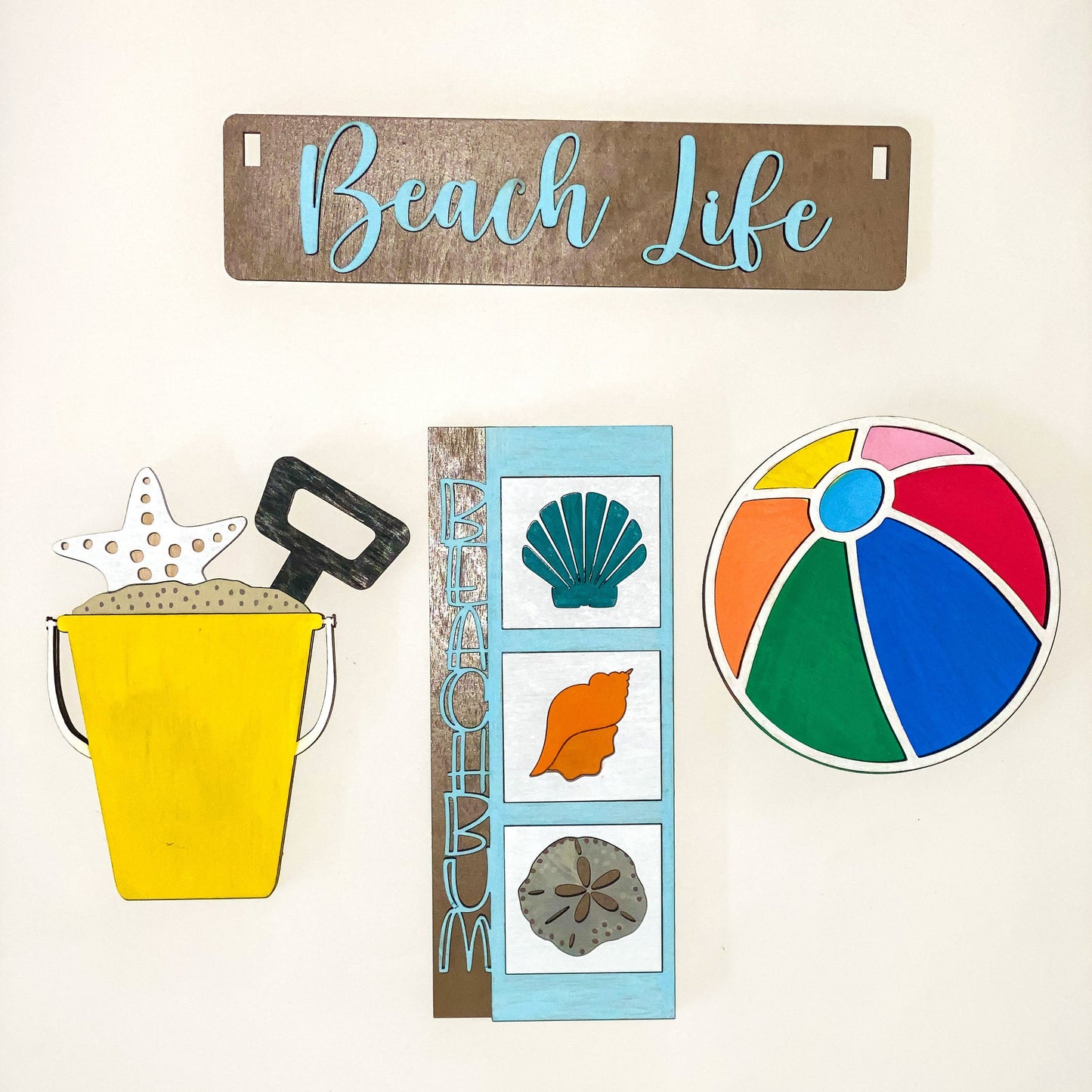 Interchangeable Wagon Shelf Sitter - Beach