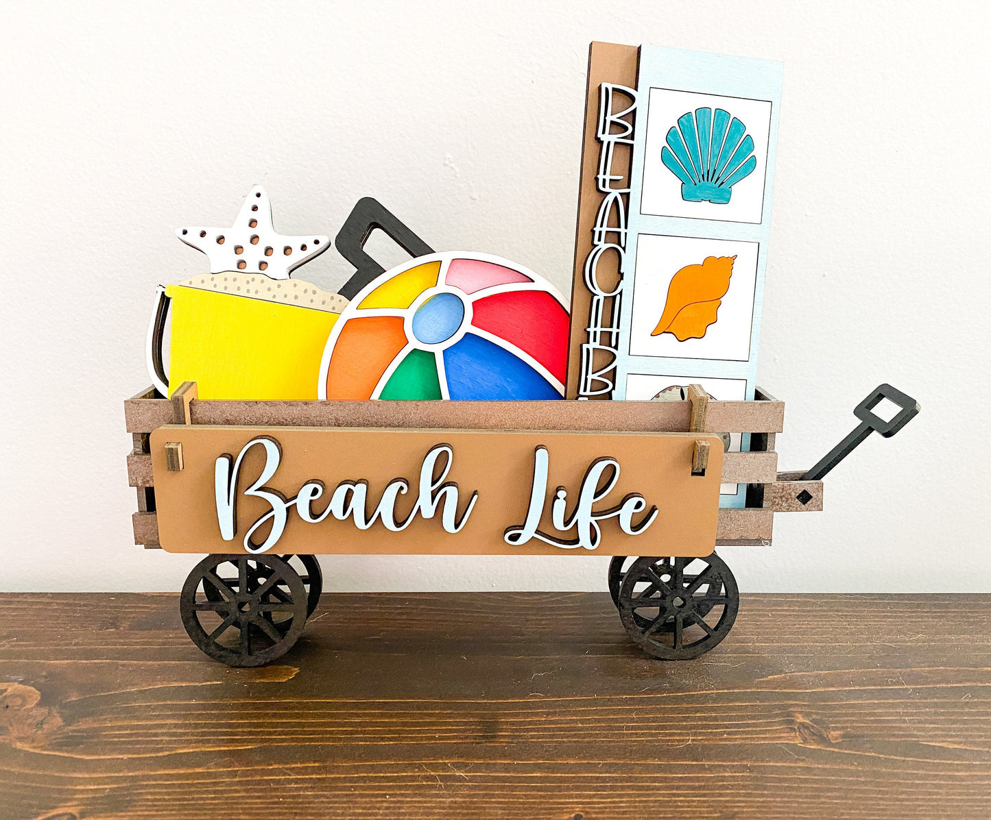 Interchangeable Wagon Shelf Sitter - Beach