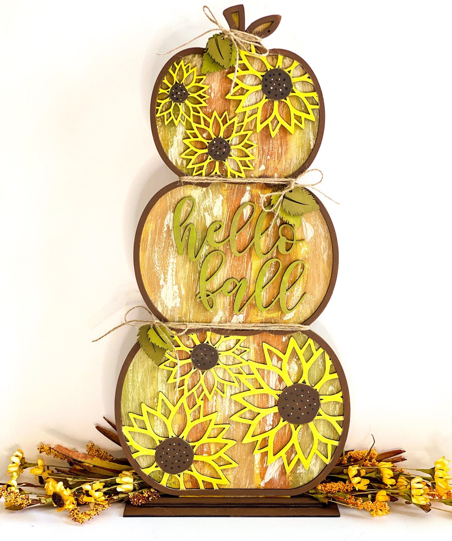 Sunflower Standing Pumpkins/Stacked Pumpkins