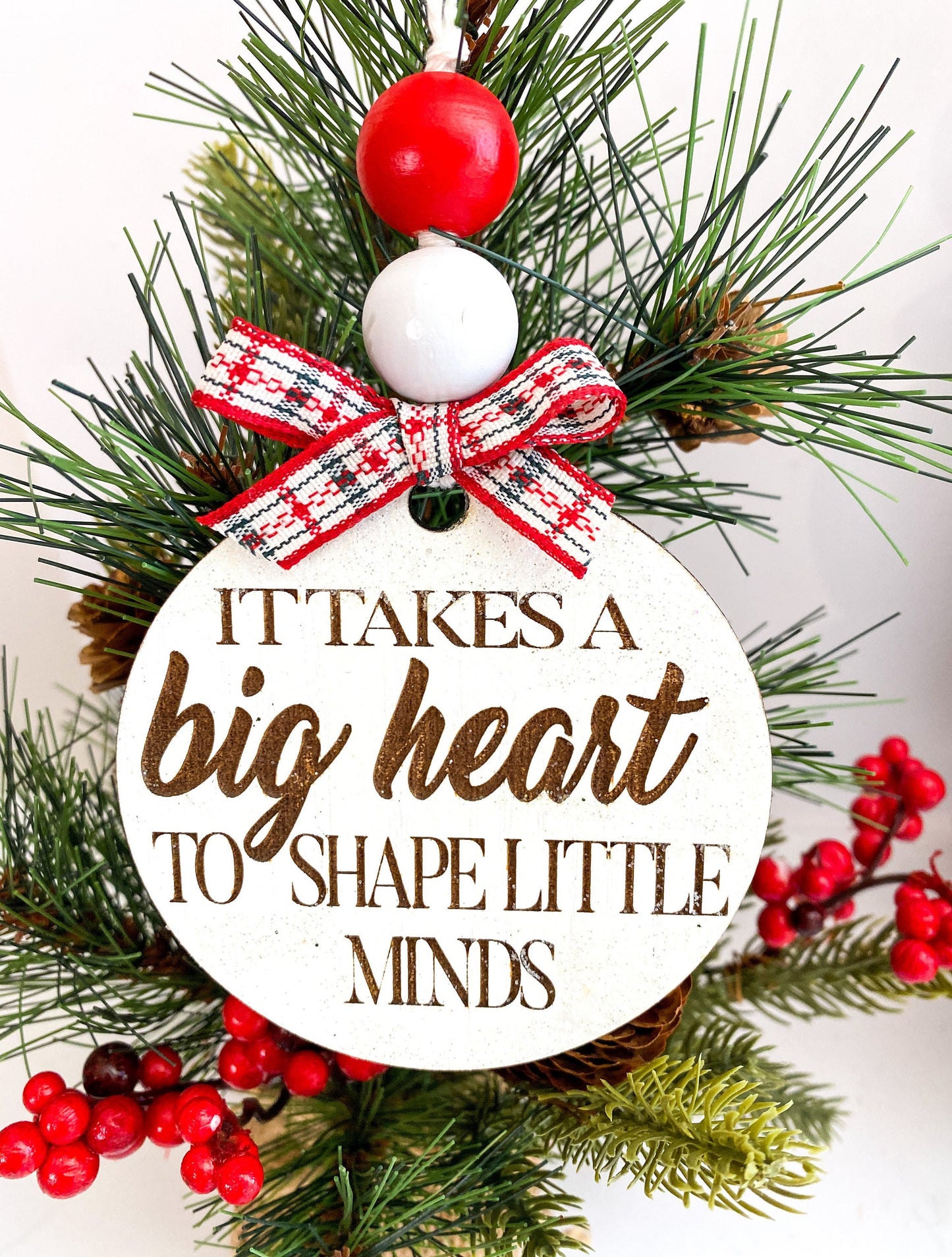 Teacher Ornament - Big Heart