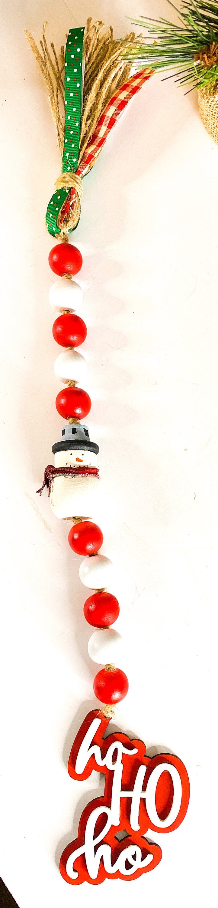 Snowman Beaded Garland