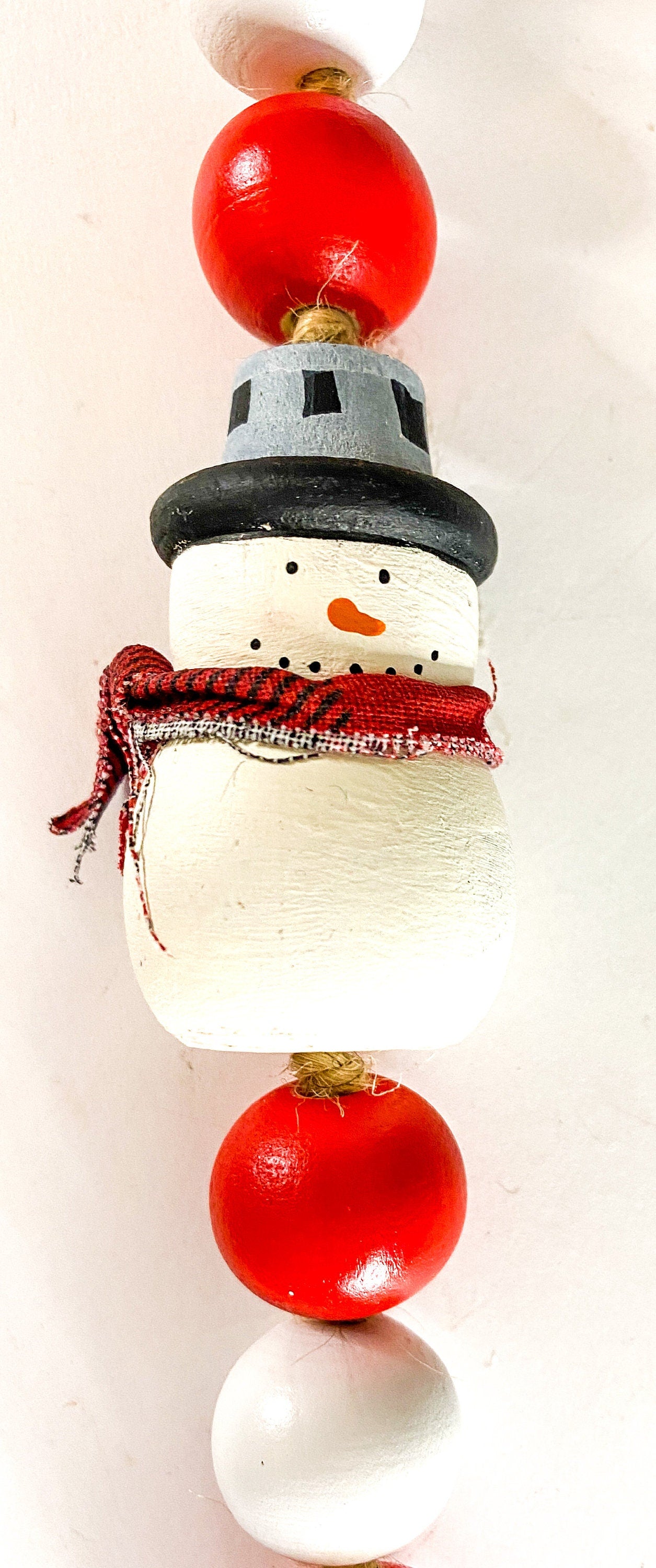 Snowman Beaded Garland