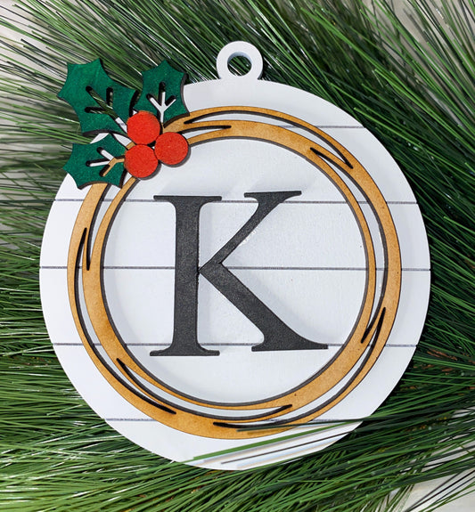 Personalized Letter Ornament