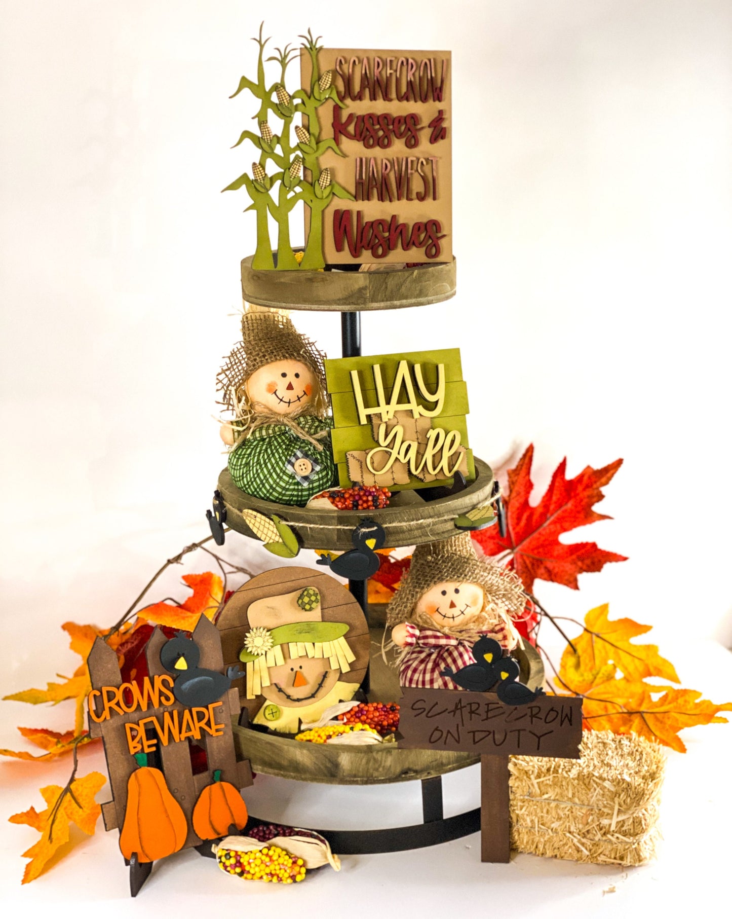 Tier Tray Set - Fall/Scarecrows