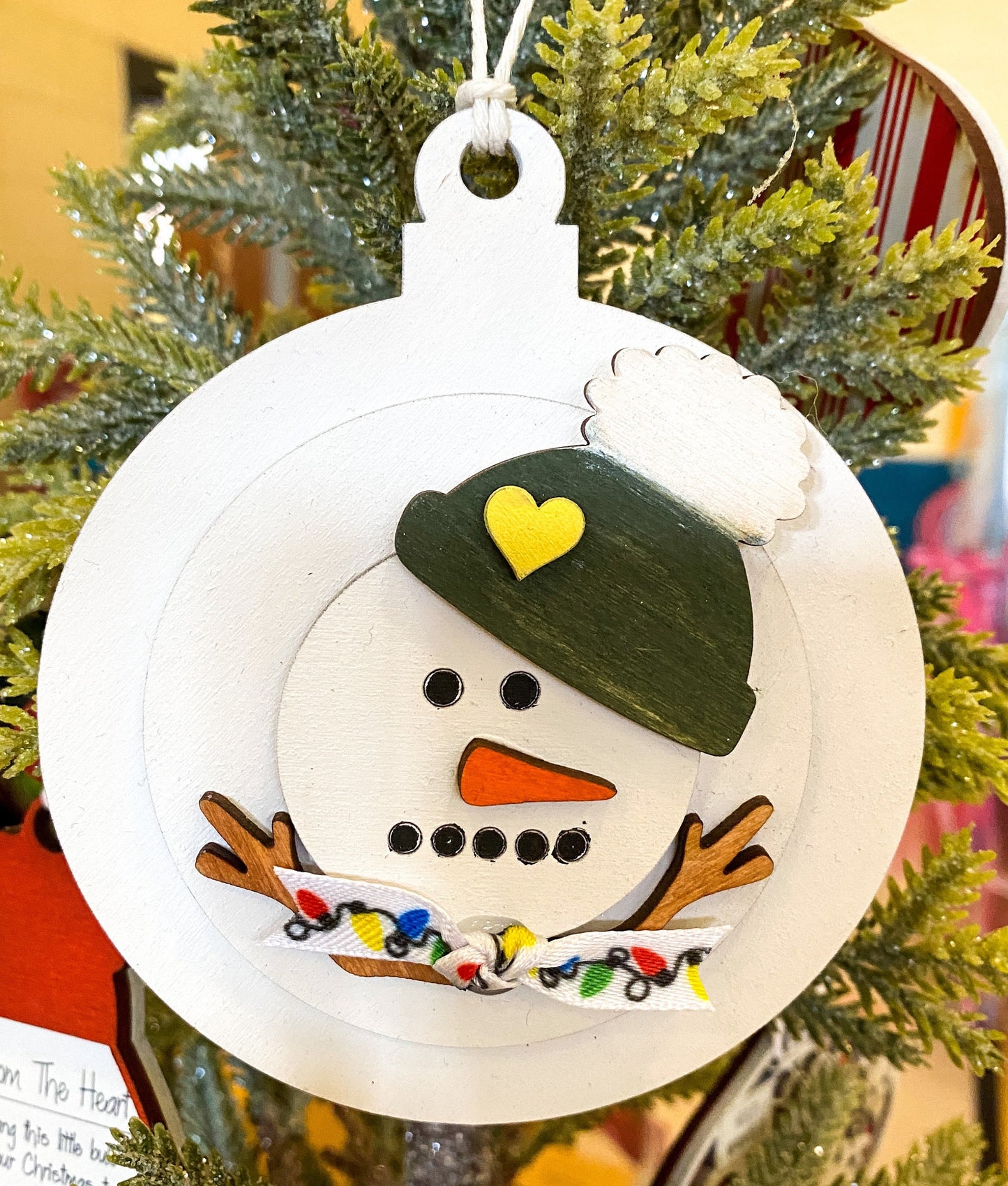 Melting Snowman Ornament