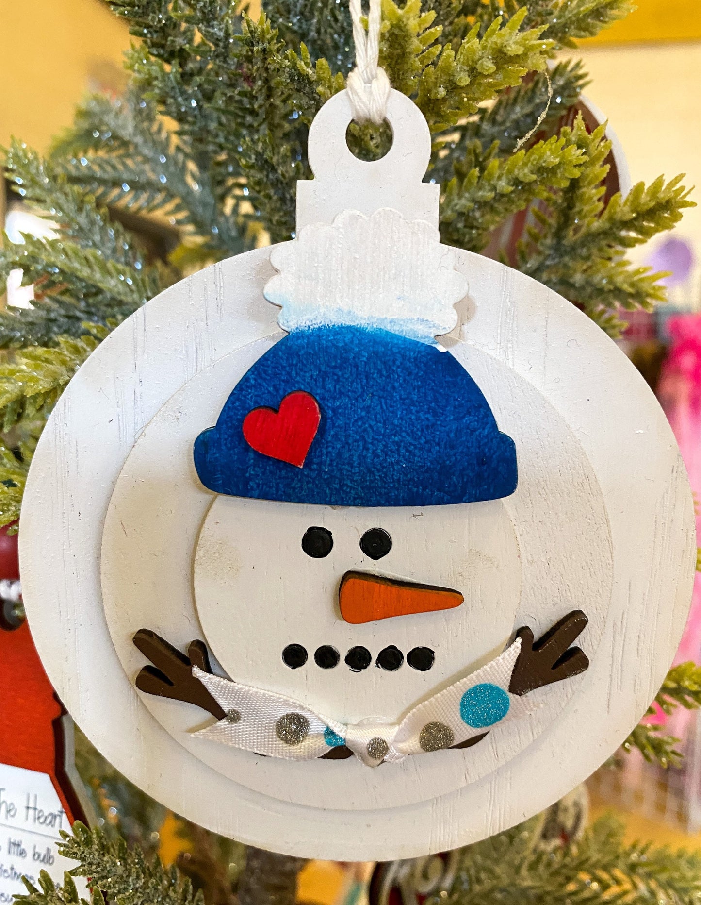 Melting Snowman Ornament