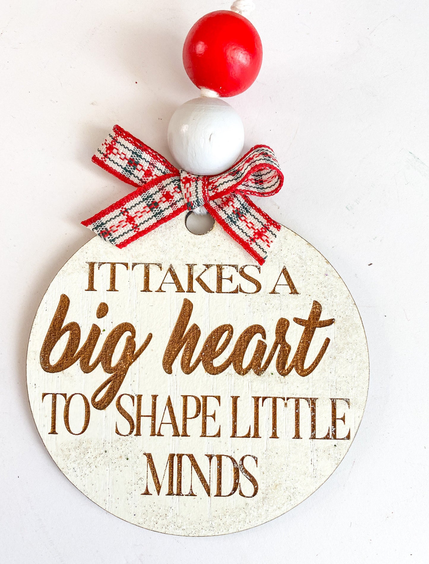 Teacher Ornament - Big Heart