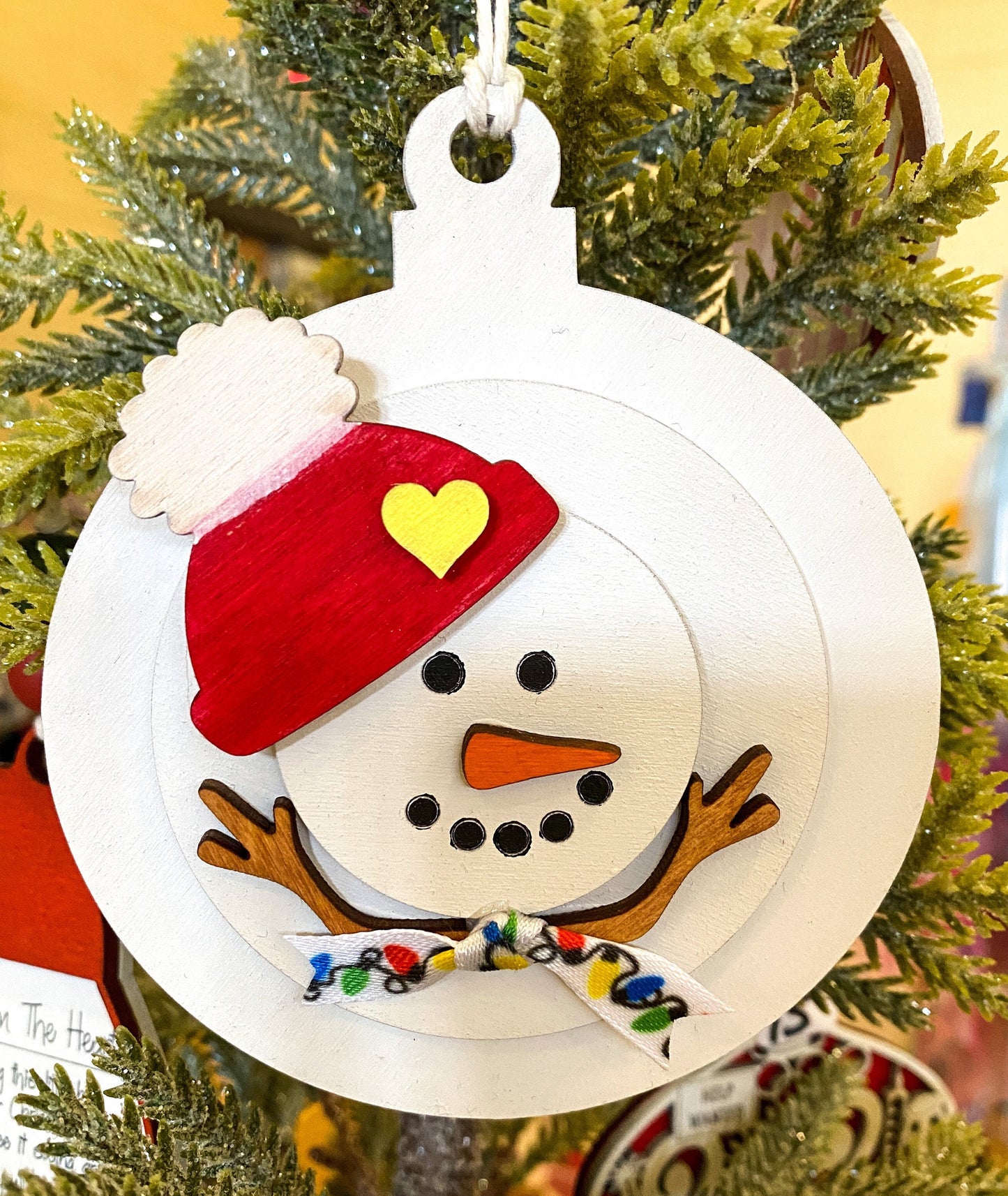 Melting Snowman Ornament