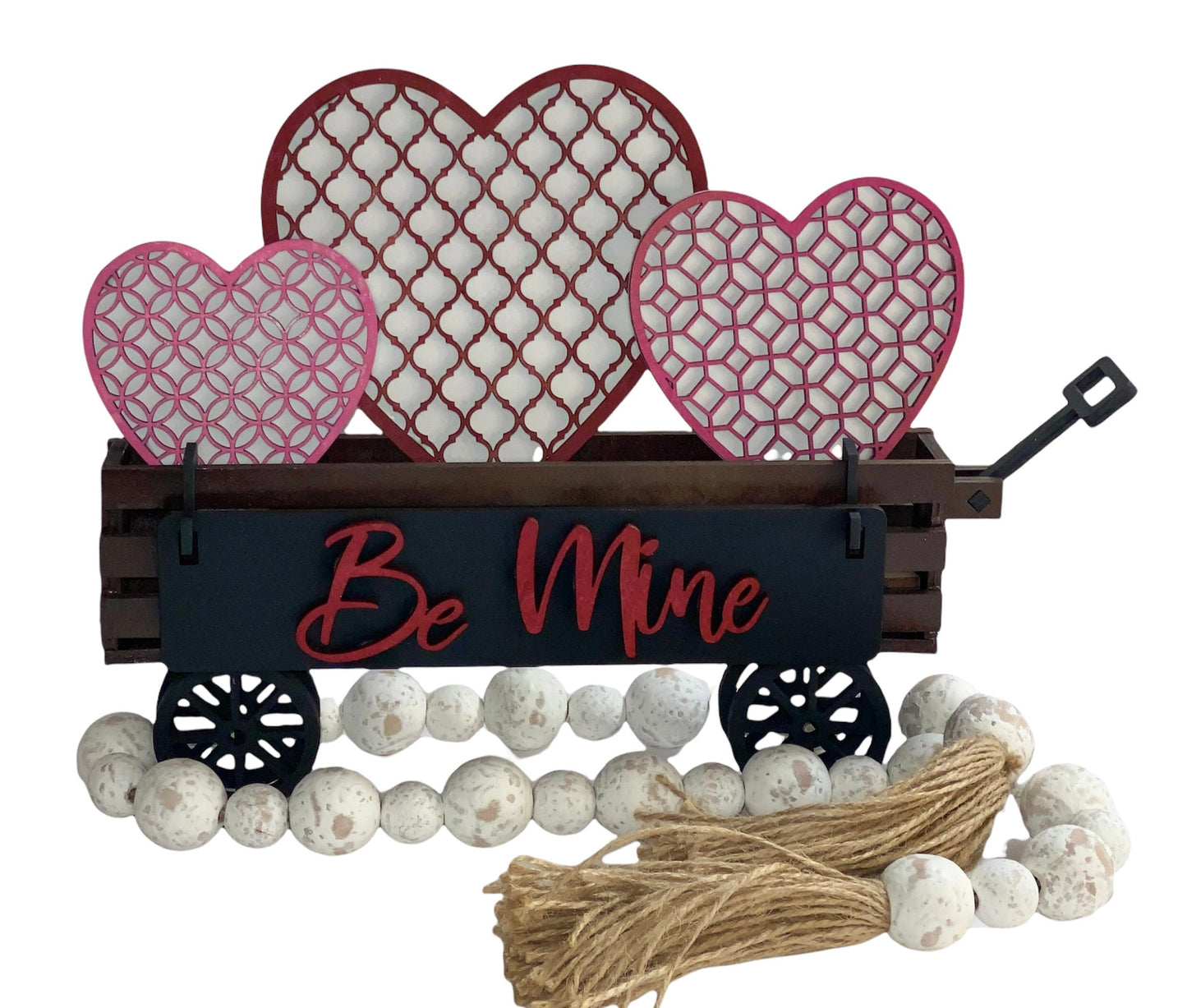 Interchangeable Wagon/ Crate Shelf Sitter - Valentine