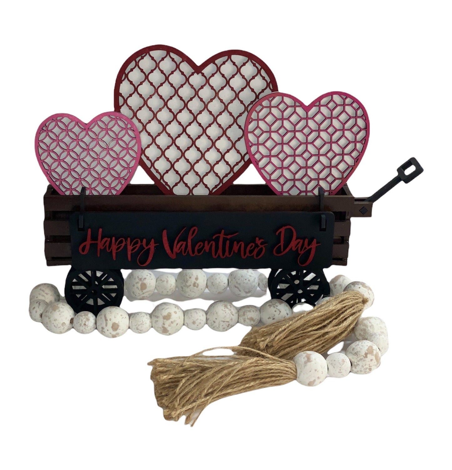 Interchangeable Wagon/ Crate Shelf Sitter - Valentine